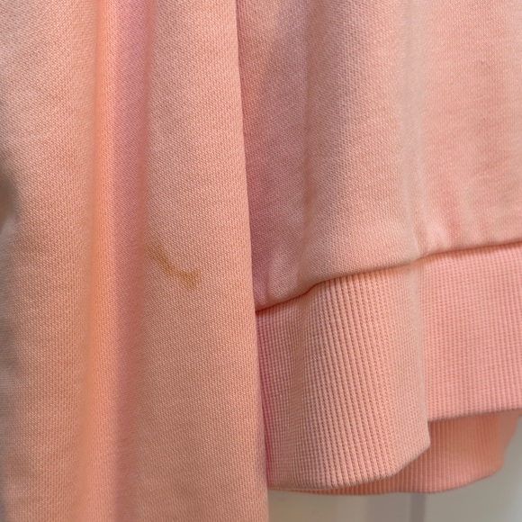 Disney Peach Sweatshirt with Castle Design stain on sleeve - Picture 10 of 10